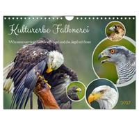 Calendar 2027 · US Version · Cultural heritage falconry | Interesting facts about birds of prey and hunting with them · 12" × 8" Landscape · CALVENDO Wall Calendar