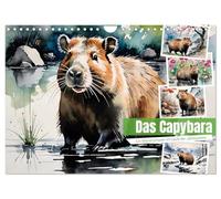Calendar 2027 · US Version · Das Capybara | The popular capybara from South America · 12" × 8" Landscape · CALVENDO Wall Calendar