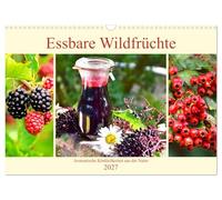 Calendar 2027 · US Version · Edible wild fruits. Aromatic delicacies from | nature · The natural snack garden in the forest and along the way · 17" × 12" Landscape · CALVENDO Wall Calendar