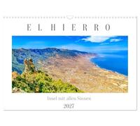 Calendar 2027 · US Version · El Hierro - an island with all the senses | The Canary Island of El Hierro is a paradise in the Atlantic Ocean on the… · 17" × 12" Landscape · CALVENDO Wall Calendar