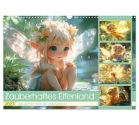 Calendar 2027 · US Version · Enchanting fairyland. The fragrant world of | nature spirits · A journey through the magical world of fairies · 17" × 12" Landscape · CALVENDO Wall Calendar