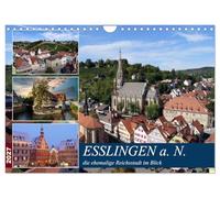 Calendar 2027 · US Version · Esslingen a. N., the former imperial city in | view · City views from different angles · 12" × 8" Landscape · CALVENDO Wall Calendar
