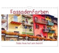 Calendar 2027 · US Version · Facade colors, every house has its own face | The façade, ly from the Latin facies, face, is a designed, often… · 12" × 8" Landscape · CALVENDO Wall Calendar