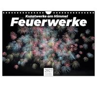 Calendar 2027 · US Version · Fireworks - works of art in the sky | Discover twelve beautiful fireworks · 12" × 8" Landscape · CALVENDO Wall Calendar