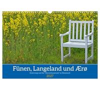 Calendar 2027 · US Version · Funen, Langeland and Ærø - On the way on the | manor house route" in Denmark · A visual tour of three southern Danish… · 17" × 12" Landscape · CALVENDO Wall Calendar