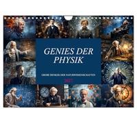 Calendar 2027 · US Version · Geniuses of physics | Month by month every month an outstanding genius in the history of physics, in… · 12" × 8" Landscape · CALVENDO Wall Calendar