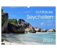 Calendar 2027 · US Version · Glimpses of light - Seychelles | Seychelles · the perfect place to get to know a piece of paradise · 17" × 12" Landscape · CALVENDO Wall Calendar