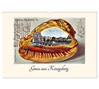 Calendar 2027 · US Version · Greeting from Königsberg | Over 100 years old lithography picture postcards of Königsberg · 17" × 12" Landscape · CALVENDO Wall Calendar