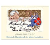 Calendar 2027 · US Version · GREETING FROM REVAL - Estonia's capital in old | views · More than 100 years old postcards of Reval · 17" × 12" Landscape · CALVENDO Wall Calendar