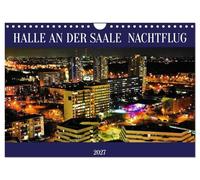 Calendar 2027 · US Version · HALLE AN DER SAALE NIGHT FLIGHT | The "HALLE AN DER SAALE NACHTFLUG" calendar shows Halle (Saale) in impressive… · 12" × 8" Landscape · CALVENDO Wall Calendar