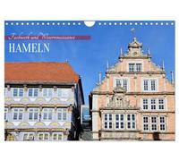 Calendar 2027 · US Version · Hamelin - half-timbered houses and the Weser | Renaissance · Hamelin, the town of the Pied Piper, is an architectural jewel · 12" × 8" Landscape · CALVENDO Wall Calendar