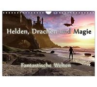Calendar 2027 · US Version · Heroes, dragons and magic | 12 wonderful fantasy pictures that will accompany them through the year · 12" × 8" Landscape · CALVENDO Wall Calendar