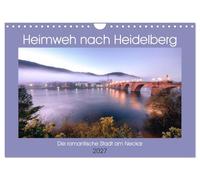 Calendar 2027 · US Version · Homesick for Heidelberg - The Romantic City on | the Neckar River · 12 motifs that awaken longing · 12" × 8" Landscape · CALVENDO Wall Calendar
