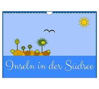 Calendar 2027 · US Version · Islands in the South Seas | Islands in ocean with palm trees · 12" × 8" Landscape · CALVENDO Wall Calendar