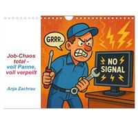 Calendar 2027 · US Version · Job-Chaos total - voll Panne, voll verpeilt | Cheerful professional world with cartoon characters · 12" × 8" Landscape · CALVENDO Wall Calendar