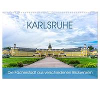 Calendar 2027 · US Version · Karlsruhe The fan-shaped city from different | angles · With many different angles, you can always find a new view of the… · 17" × 12" Landscape · CALVENDO Wall Calendar