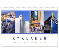 Calendar 2027 · US Version · KYKLADEN Close to the light | Impressions from the Greek islands · 17" × 12" Landscape · CALVENDO Wall Calendar