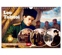 Calendar 2027 · US Version · Leo Tolstoy | Realistic painting meets timeless literature · 12" × 8" Landscape · CALVENDO Wall Calendar