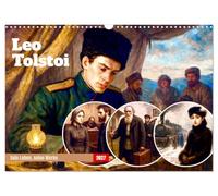 Calendar 2027 · US Version · Leo Tolstoy | Realistic painting meets timeless literature · 17" × 12" Landscape · CALVENDO Wall Calendar