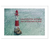 Calendar 2027 · US Version · Lighthouses along the British coast | Lighthouses · guardians on the high seas, signposts and helpers in times of… · 17" × 12" Landscape · CALVENDO Wall Calendar