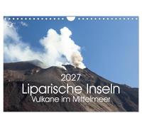 Calendar 2027 · US Version · Lipari Islands - Volcanoes in the | Mediterranean Sea · Volcanic islands in the Mediterranean Sea north of Sicily · 12" × 8" Landscape · CALVENDO Wall Calendar