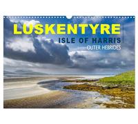 Calendar 2027 · US Version · Luskentyre - Isle of Harris, Outer Hebrides | Scotland's most beautiful islands in the Atlantic, endless white sandy… · 17" × 12" Landscape · CALVENDO Wall Calendar