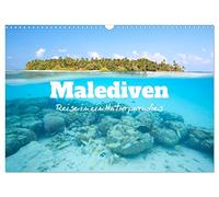 Calendar 2027 · US Version · Maldives - Journey to a natural paradise | Beautiful islands of the Maldives · 17" × 12" Landscape · CALVENDO Wall Calendar