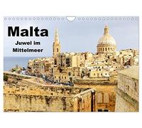 Calendar 2027 · US Version · Malta - Jewel in the Mediterranean | Let yourself be beguiled by the charm and idyll of this tiny island nation · 12" × 8" Landscape · CALVENDO Wall Calendar