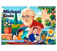 Calendar 2027 · US Version · Michael Ende | A writer's life full of fantasy · 12" × 8" Landscape · CALVENDO Wall Calendar