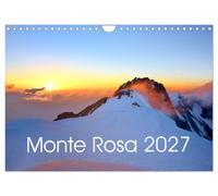 Calendar 2027 · US Version · Monte Rosa | The Monte Rosa massif in brilliant photographs · 12" × 8" Landscape · CALVENDO Wall Calendar