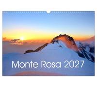 Calendar 2027 · US Version · Monte Rosa | The Monte Rosa massif in brilliant photographs · 17" × 12" Landscape · CALVENDO Wall Calendar
