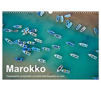 Calendar 2027 · US Version · Morocco - Fascinating landscapes and | traditional buildings from above · Morocco aerial photography · 17" × 12" Landscape · CALVENDO Wall Calendar