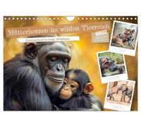 Calendar 2027 · US Version · Mothers' hearts in the wild animal kingdom | Security in the wild · 12" × 8" Landscape · CALVENDO Wall Calendar