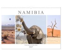 Calendar 2027 · US Version · Namibia - on the road with Julia Hahn | Namibia is a country full of contrasts, with beautiful desert landscapes and… · 17" × 12" Landscape · CALVENDO Wall Calendar