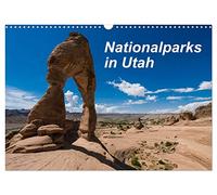 Calendar 2027 · US Version · Nationalparks in Utah | National parks, state parks and other monuments in Utah are shown · 17" × 12" Landscape · CALVENDO Wall Calendar
