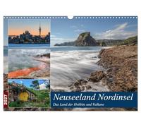 Calendar 2027 · US Version · New Zealand North Island - The Land of Hobbits | and Volcanoes · Photographs from the enchanting North Island of New Zealand · 17" × 12" Landscape · CALVENDO Wall Calendar