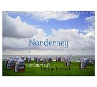 Calendar 2027 · US Version · Norderney - from barefoot to patent leather | shoes · At noon barefoot to the end of the island to the seals, in the evening… · 12" × 8" Landscape · CALVENDO Wall Calendar