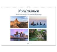 Calendar 2027 · US Version · Northern Spain, wild Atlantic coast and high | mountains · Northern Spain is the somewhat different Spain, away from mass… · 17" × 12" Landscape · CALVENDO Wall Calendar