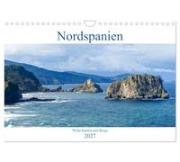 Calendar 2027 · US Version · Northern Spain - Wild coasts and mountains | Rough beauty from the Basque Country to Galicia · coasts and high… · 12" × 8" Landscape · CALVENDO Wall Calendar