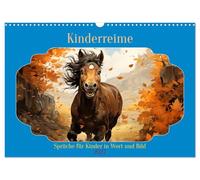Calendar 2027 · US Version · Nursery rhymes | Nursery rhymes and sayings with loving pictures · 17" × 12" Landscape · CALVENDO Wall Calendar