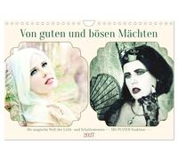 Calendar 2027 · US Version · Of good and evil powers | The magical world of light and shadow creatures · 12" × 8" Landscape · CALVENDO Wall Calendar