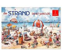 Calendar 2027 · US Version · On the beach there is something going on | Beach · When vacation dreams come true · 17" × 12" Landscape · CALVENDO Wall Calendar