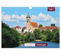 Calendar 2027 · US Version · On the road in Nürtingen | Walk through a city in Baden-Württemberg · 12" × 8" Landscape · CALVENDO Wall Calendar