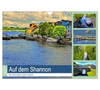 Calendar 2027 · US Version · On the Shannon - By boat through Ireland | Boating vacation on the Emerald Isle · 12" × 8" Landscape · CALVENDO Wall Calendar