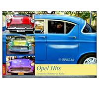 Calendar 2027 · US Version · Opel Hits - German classic cars in Cuba | Various Opel models in Cuba · 17" × 12" Landscape · CALVENDO Wall Calendar
