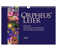 Calendar 2027 · US Version · Orpheus' Slater | From the "Sonnets to Orpheus" by Rainer Maria Rilke · 12" × 8" Landscape · CALVENDO Wall Calendar