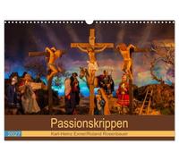 Calendar 2027 · US Version · Passion cribs | The Passion of Christ in artistic nativity scenes · 17" × 12" Landscape · CALVENDO Wall Calendar