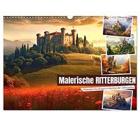 Calendar 2027 · US Version · Picturesque knight castles | Medieval castles in the change of seasons · 17" × 12" Landscape · CALVENDO Wall Calendar