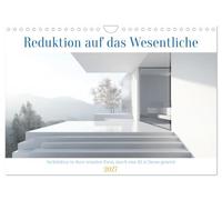 Calendar 2027 · US Version · Reduction to the essentials | Minimalist architecture is characterized by clear lines, simple shapes and a… · 12" × 8" Landscape · CALVENDO Wall Calendar