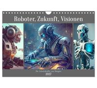 Calendar 2027 · US Version · Robots, future, visions. The workforce of | tomorrow · The robotics revolution is just around the corner · 12" × 8" Landscape · CALVENDO Wall Calendar